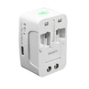 Universal All in One Worldwide Travel Adapter Wall Charger AC Power Plug Adapter with USB Charging Ports for USA EU UK AU