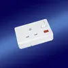 electric 1 pins plug power extension cord with Schuko plug and socket