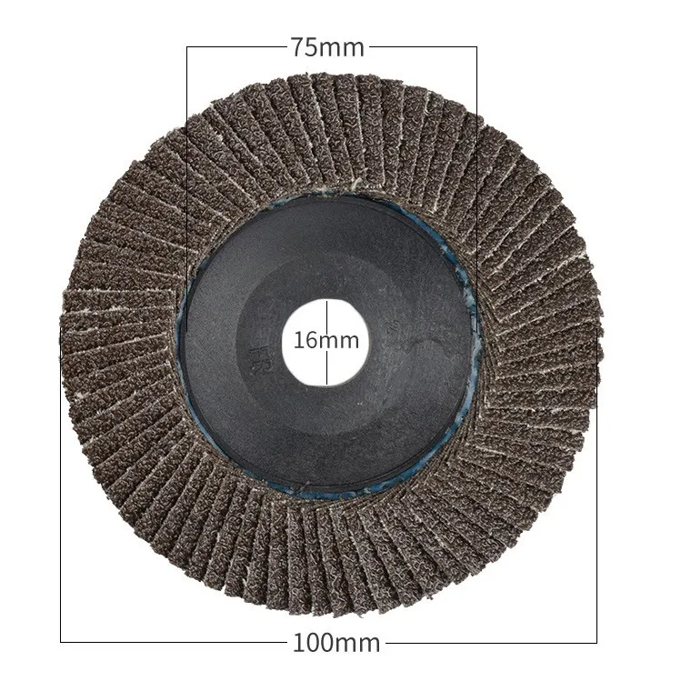 100x16 Professional Curved Metal Polishing Flap Wheels Quick Change