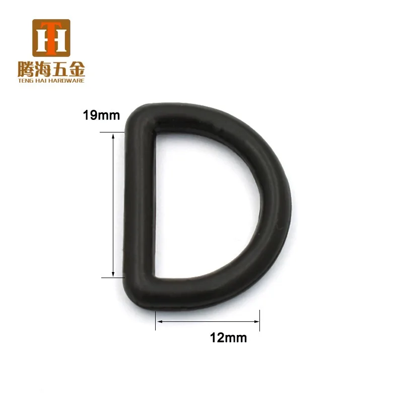 Nylon 19 mm black plastic buckle