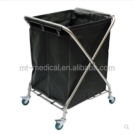 Folded Linen hospital medical mobile trolley