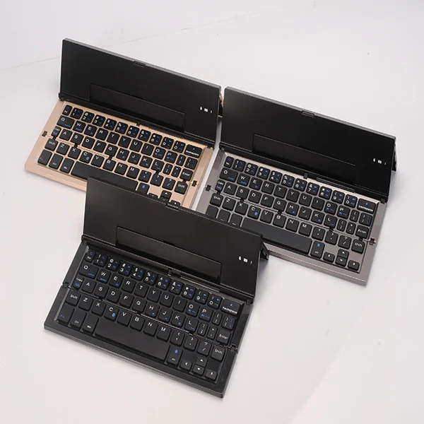 Threefold Portable Mini Wireless Bt Foldable Keyboard With Ce/rohs/fcc