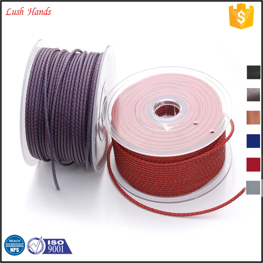 3mm 5mm 6mm Round Leather Cord Wholesale All Size And Colors Accept
