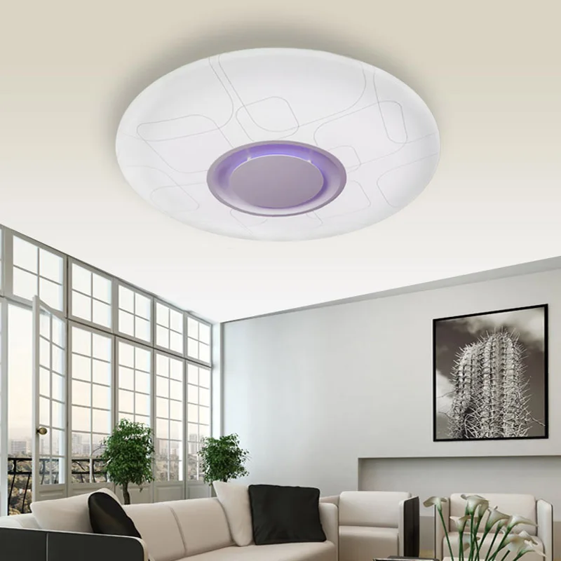 Smart Light Music Ceiling Light with Bluetooth Speaker APP Control