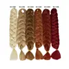 Wholesale Price many colors 24inch Synthetic Jumbo Braid Xpression Crochet Braiding Hair DIY Box Braids Hairstyle OMBRE COLORS