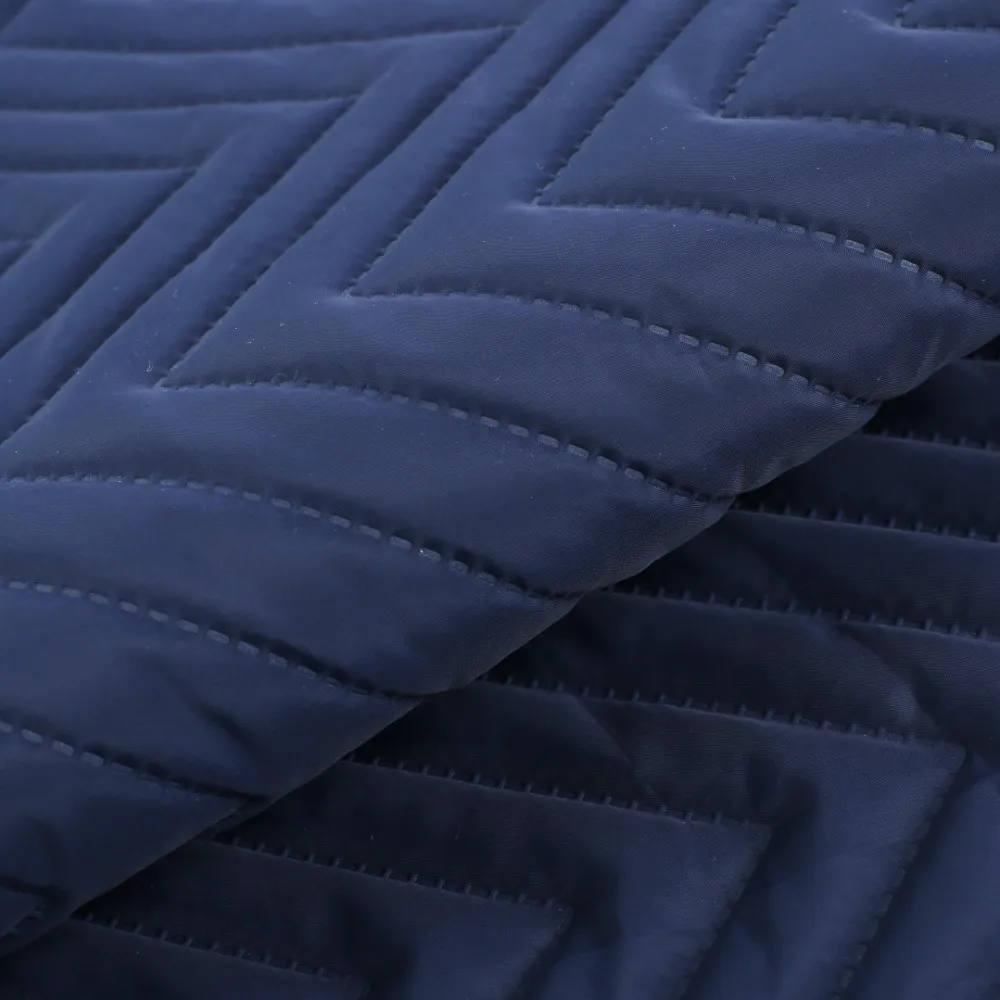 Polyester Quilted Padded Fabric For Garment/ Pongee Padding Quilting
