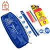 Customized logo printing PU/PVC chain pencil pouch for children study.