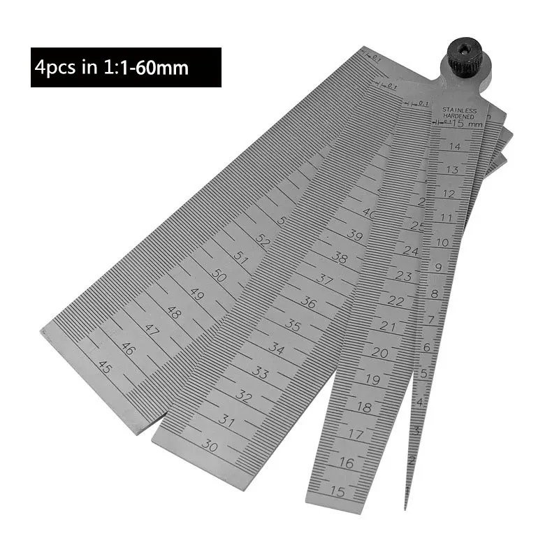 Hole Gap Inspection Taper Gauge Welding Gage Thickness Stainless 160mm