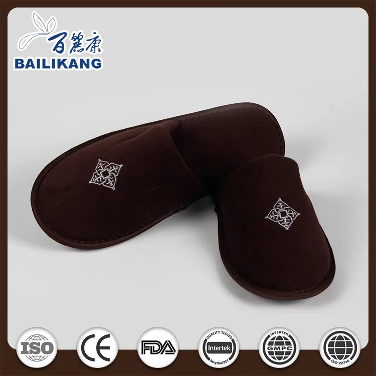 Plastic Dot Sole Outsole And Disposable Slippers Close Toe Hotel Antislip Hotel Bedroom Slipper