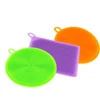 Cheap wholesale three models silicone dishwashing sponge