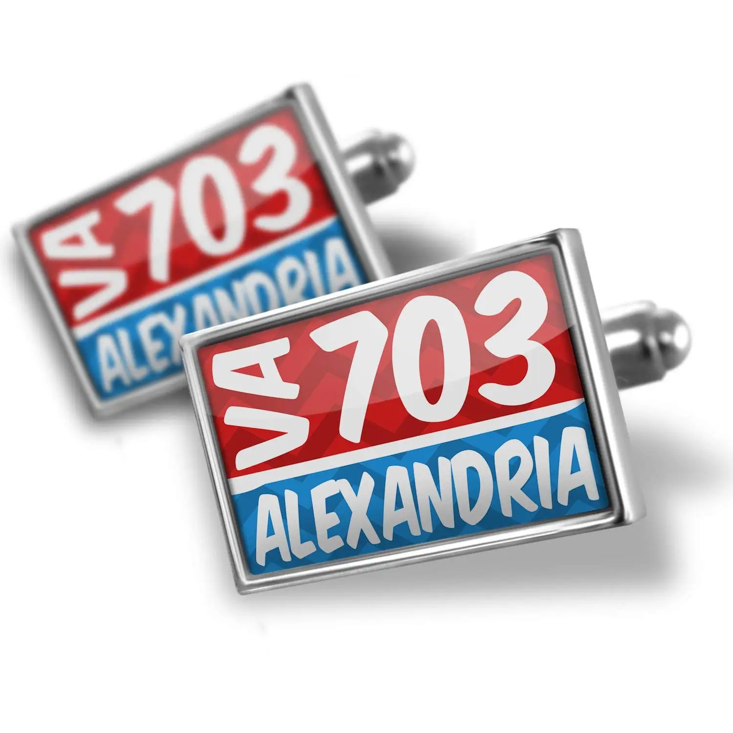 Get Quotations Cufflinks 703 Alexandria Va Red Blue Neonblond