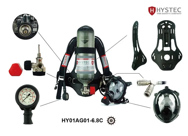 Scba Opencircuit Positive Pressure Breathing Apparatus With En 137