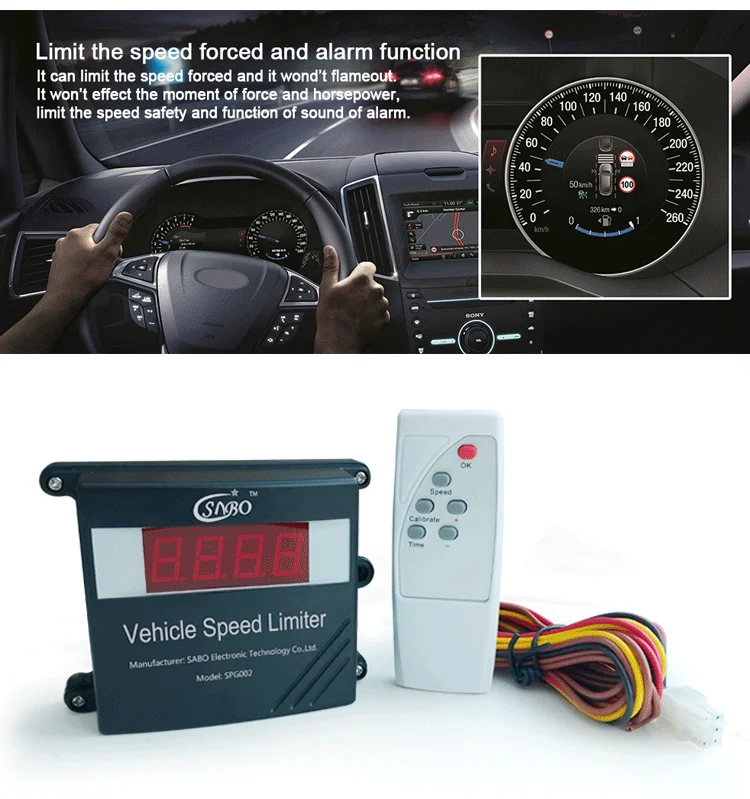 Sabo Speed Limit Device For Car Limiting Control Driving Data Recorder