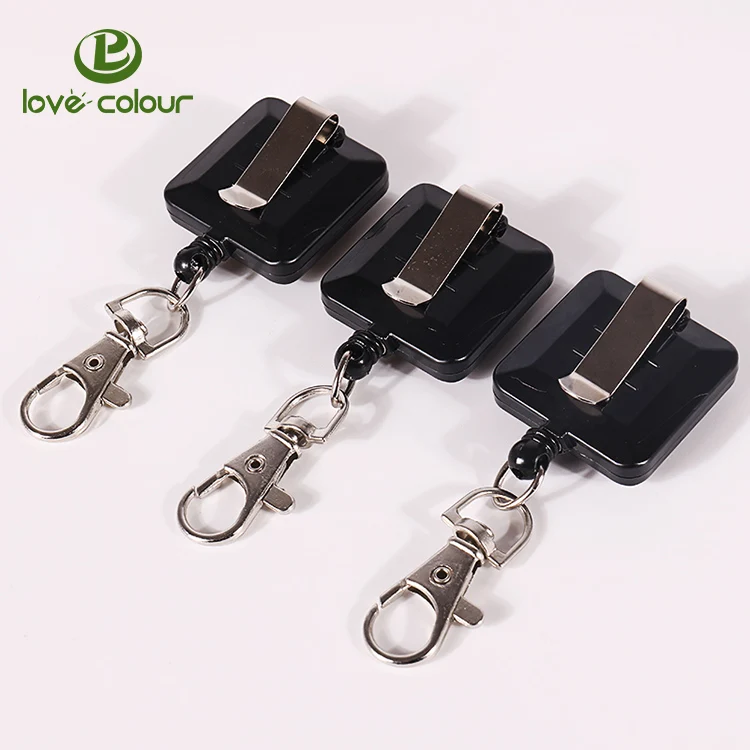 Square badge reel