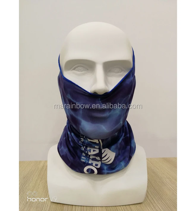 Oem Customized Flatlocking Stitching Neck Gaiters Moisture Wicking Sun