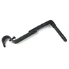 Carbon steel double curtain rod bracket for drapes