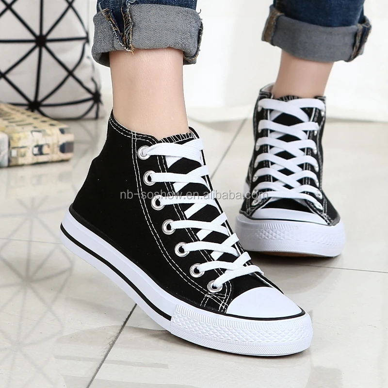 without lace canvas shoes