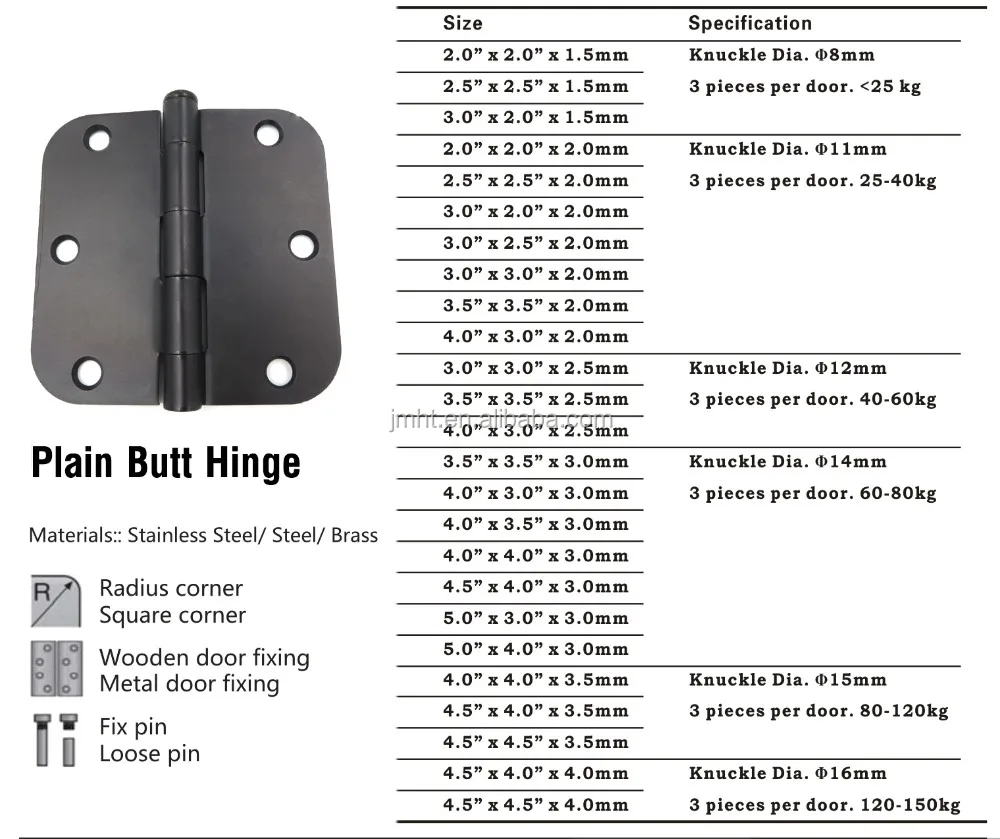Door And Window Hinges,Hinge For Steel Door,Different Types Door Hinges