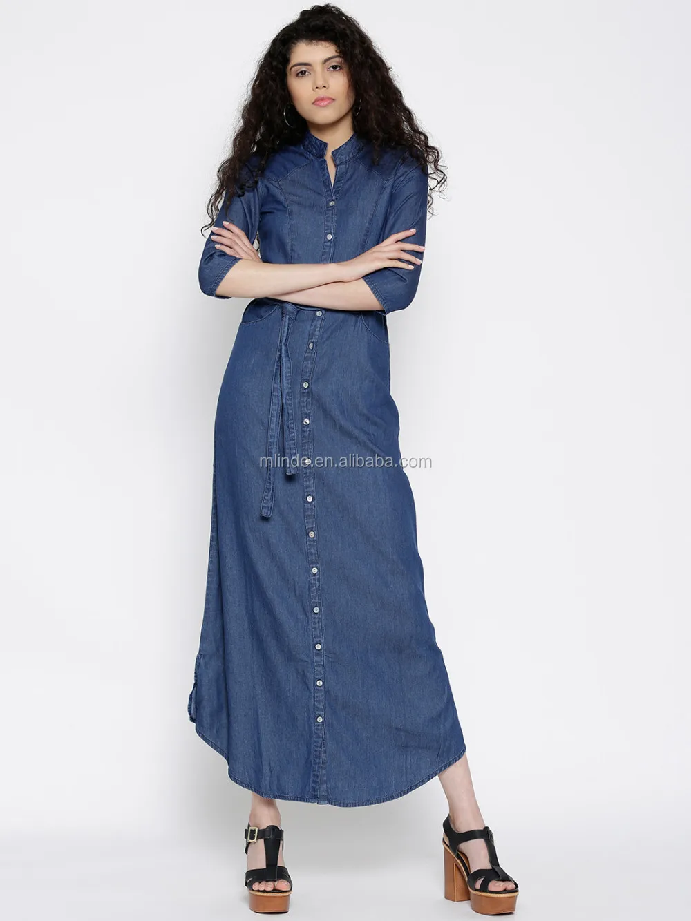 ファッション卸売トルコワンピースデニムドレスフォーマルカジュアル3 4スリーブプラスサイズコットンブルーデニムマキシドレス女性用 Buy デニムワンピースドレス 正式なデニムドレス マキシデニムドレス Product On Alibaba Com