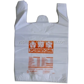Widely Used Plastic Vest Bag Tshirt Bags For Fast Food Restaurant T Shirt Product