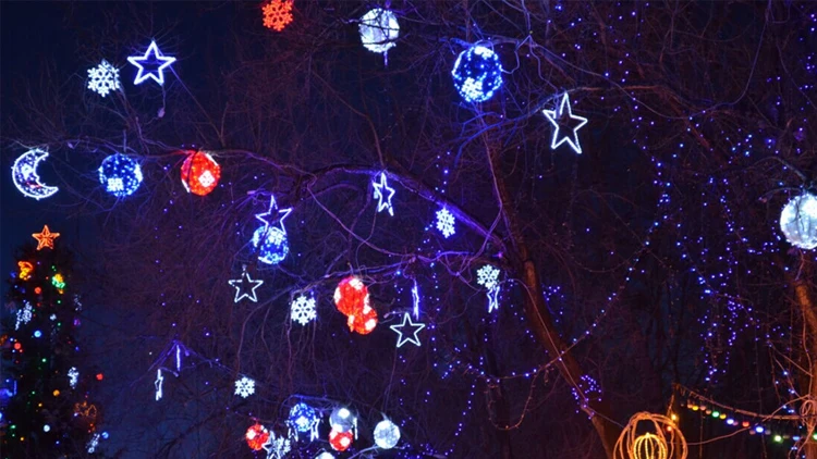 Led Christmas Star String Lights For Festoon Motif Light