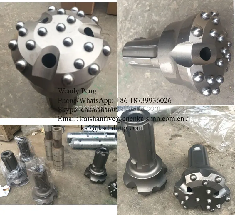 Rock Drill Jack Hammer Bit / Hard Rock Drilling Bits 30mm 32mm 34mm
