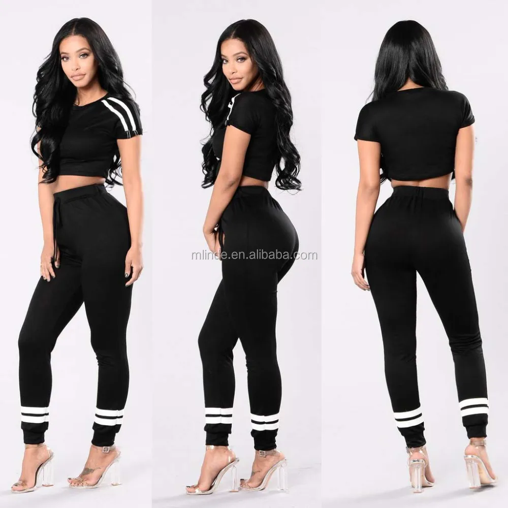 Custom Bijpassende Tops En Broek,Geboeid Mouwen Schouder Streep Detail  Cropped Top Bijpassende Shirt En Broek - Buy Matching Tops And  Pants,Cropped Top And Pants Sets,Custom Matching Shirt And Pants Product on  Alibaba.com