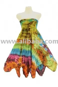 hippie tie dye dress