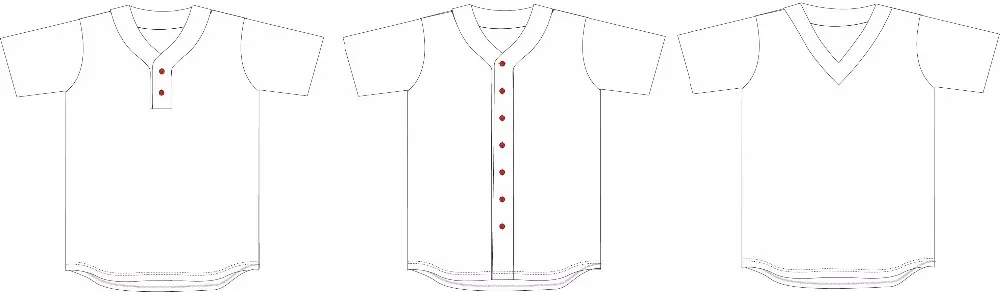 CUSTOM your own unique logo blank mens baseball team jersey from China