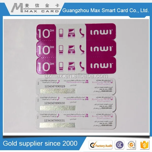 New Promotion custom printing lottery scratch card With Cheap price
