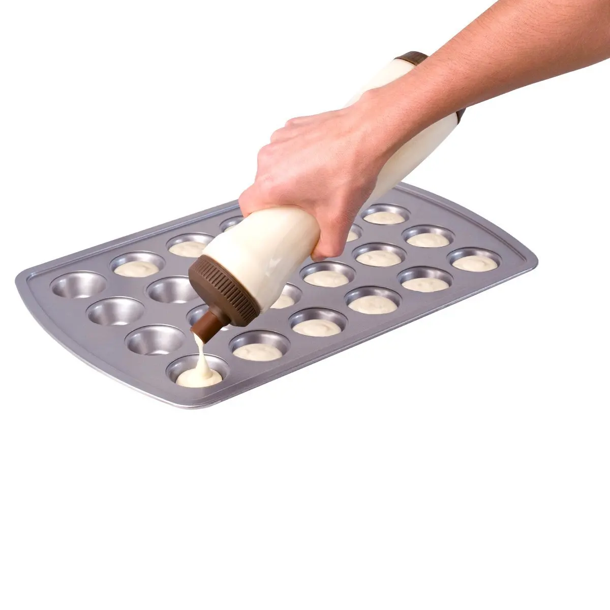 Pancake Cupcake Waffle Muffin Batter Syrup Dispenser Squeeze Bottle