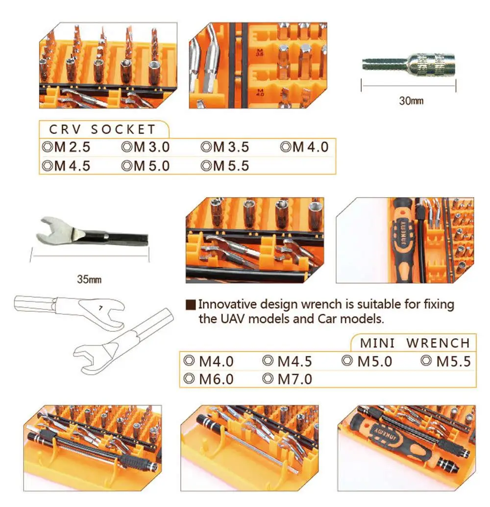 Hot Sale JAKEMY JM-8150 52 in 1 Screwdriver Repair Tools Set For Home,office Repair Tools