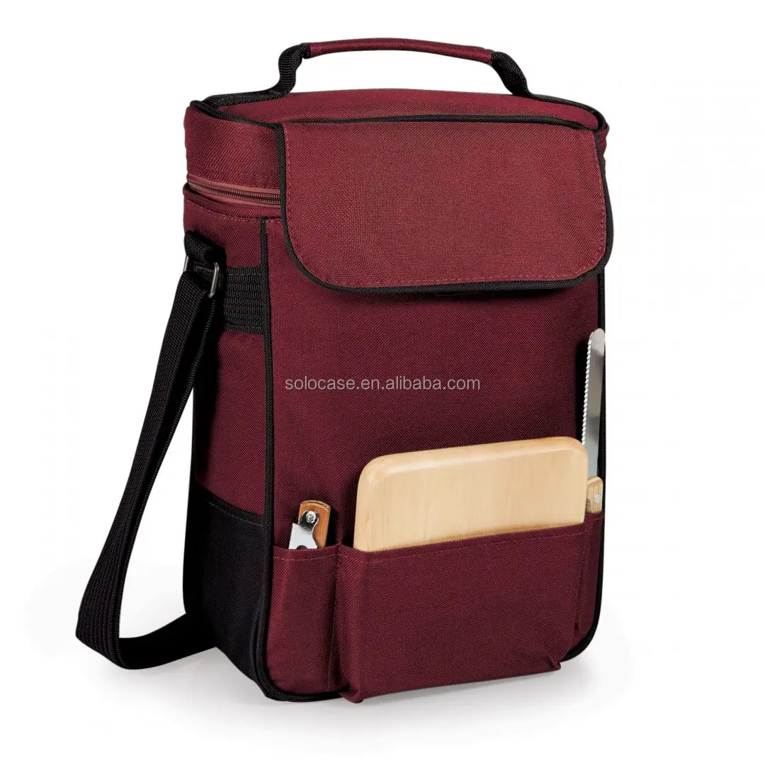 2-Bottle Wine and Cheese Cooler Bag