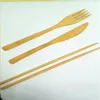 Fun Multifunctional Twin One Utensil Chopsticks-Combined type tableware set of knife fork chopsticks