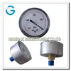 High quality 2.5 inch stainless steel brass internal vacuum pressure guage with back mounting