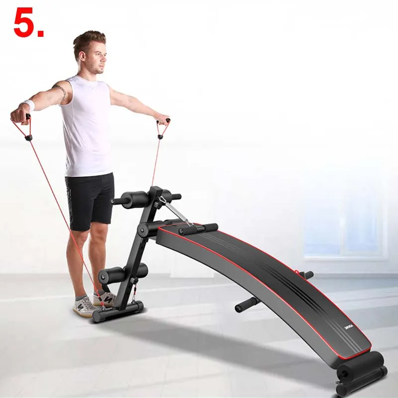 Multifunction Abdominal Bar Curved Exercise Equipment Sit Up Bench Board