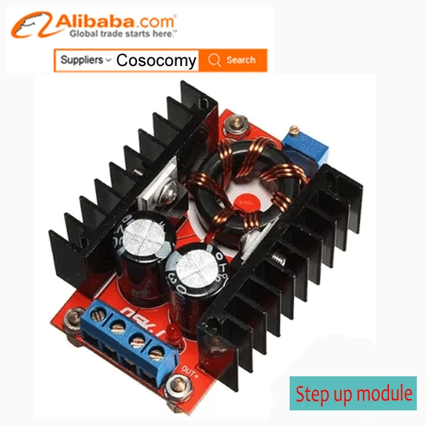 10 A 150 W DC-DC Boost Converter 10-32 V to 12-35 V Step-up Module D/'alimentation L