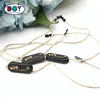 Low Price Custom Plastic Gold Foil Embossed Logo Garment Hang Tag String with Hemp Rope for Clothing