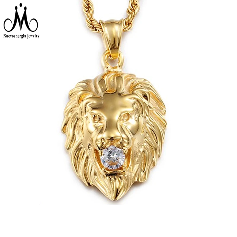 Details about   1.18 Ct Round Sim Diamond Men's Lion Face Diamond Pendant 14k White Gold Plated 