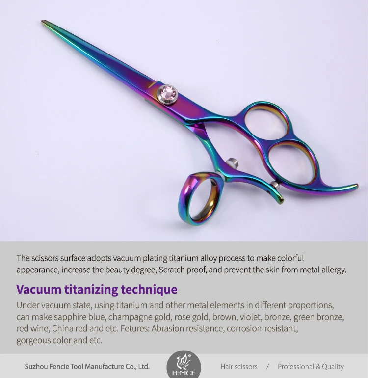 Professional JP440C steel 6.0 inch rotate handle salon barber scissors