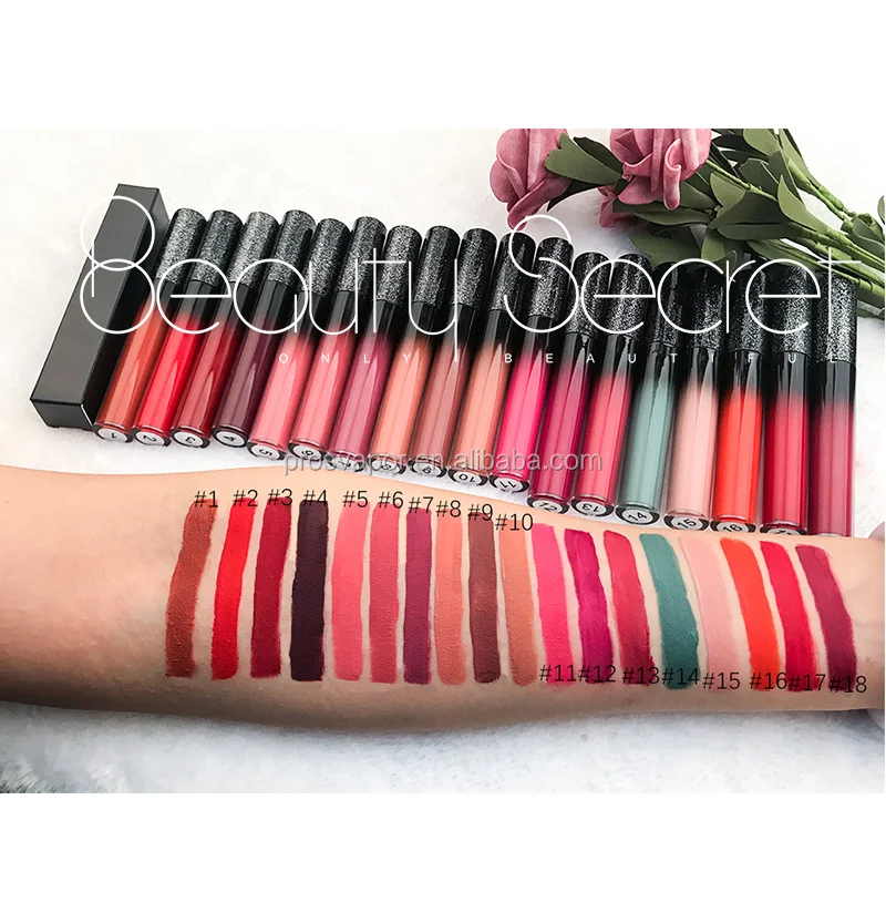 Private Label Matte Longlasting Lipstick Multicolor Manufacturers with Your Own Logo