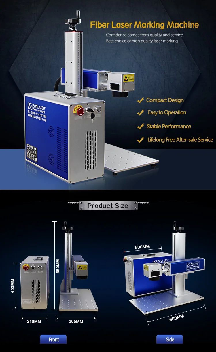 China Cheap Mini Fiber Laser Engraving Machine 20w 30w 50w Metal Laser