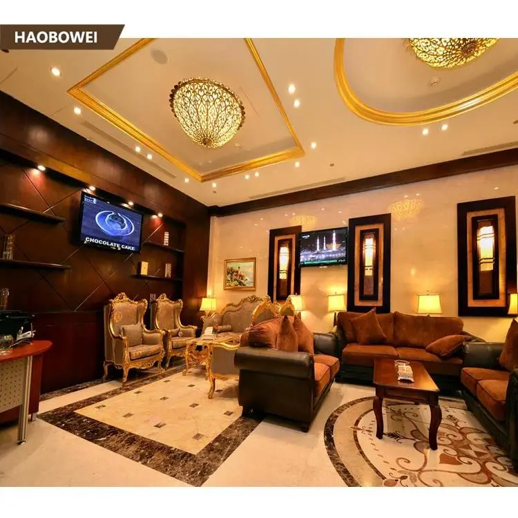 European style elegant sectional chair for hotel lobby