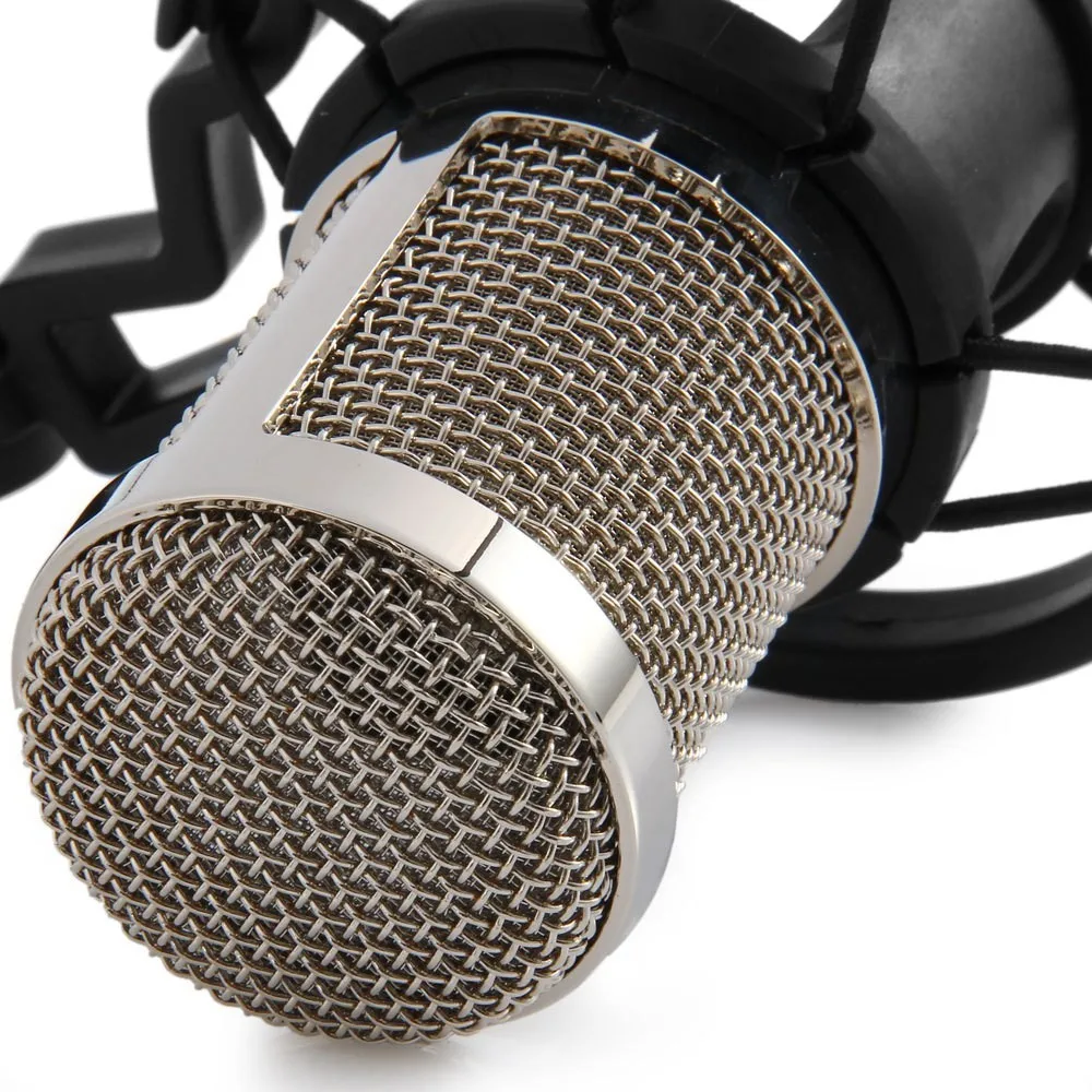condenser wired microphone mic stand studio for re