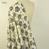 Free sample design custom fashion floral printed pattern woven chiffon silk fabric