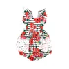new arrival infant clothes summer floral pattern lace ruffle baby girl's romper