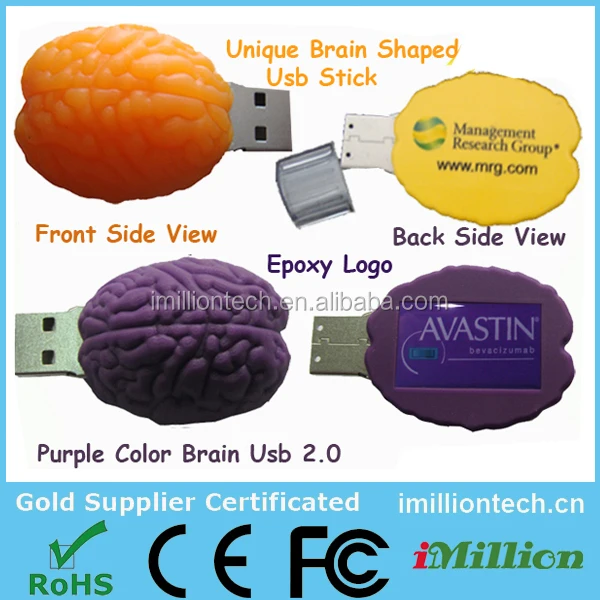 Human Brain Shape Usb Real 16gb 32gb Plastic Human Brain Usb Flash