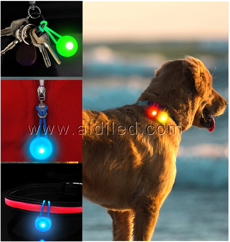 Soft Silicone Dog Accessories, High Light Clip On Dog Led Pet Safety Collar