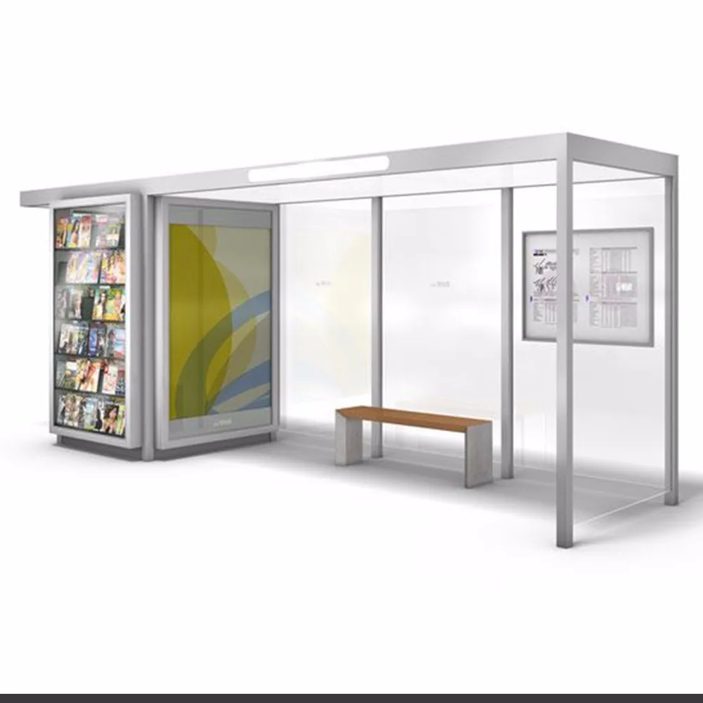 product-outdoor transit prefabricated bus shelters modern bus shelter-YEROO-img