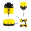 Zhenda brush 3pcs 2/3.5/4 Inch electric drill brush tile grout power scrubber tub cleaning brush kit